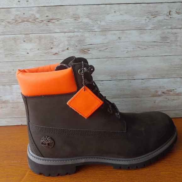 timberland premium 6 in waterproof boot dark grey nubuck